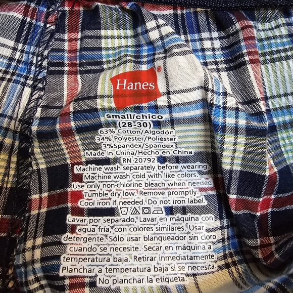 Hanes Long Plaid Boxers Lot of 2 - Picture 5 of 8